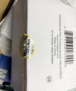 Vivaplex 24, Amber, 15 ml (1/2 oz) Glass Bottles, with Glass Eye Droppers 46 61fGAS8PtyL