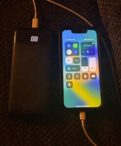 Charmast Portable Charger, USB C Battery Pack, 3A Fast Charging 10400mAh Power Bank LED Display, Slim Portable Phone Battery Charger for iPhone 13 12 11 X 8 7 Samsung S21 S20 Google LG OnePlus iPad Black 43 61fH2TK80IL