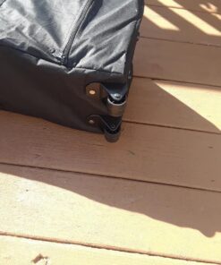 Crown Shades 10x10 Pop up Canopy Outside Canopy, Patented One Push Tent Canopy with Wheeled Carry Bag, Bonus 8 Stakes and 4 Ropes, Blue 61 61fIA iUlL