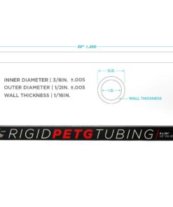 PrimoChill 3/8in. ID x 1/2in. OD Rigid PETG Tubing - 30 inches in Length (RTP12-630), Made with Premium Materials, Excellent Beginner Hardline for PC Watercooling, Made in the USA - 6 Pack - Clear 20 61fIRWWMCdL