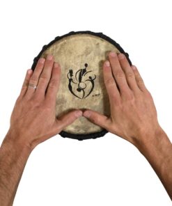 Classic Heartwood Djembe Drum - 9"x 18", Hand-carved, Solid-wood, Goat-skin, from Ghana 22 61fJbhqwinL