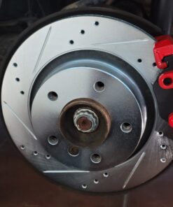 R1 Concepts Eline Drilled Slotted Brake Rotors + Ceramic Pads Kit Bmw 323,325,328, (E46) 32 61fMFBSr6UL