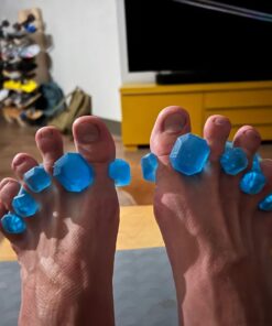 YogaToes GEMS: Gel Toe Stretcher & Separator - America’s Choice for Fighting Bunions, Hammer Toes (Small fits Shoe Sizes W: 7.5-11 / M: 7-10,) 1 Pair 32 61fMMWsXiYL