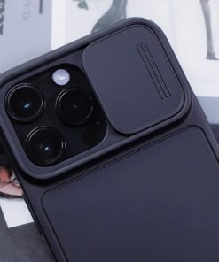 Simtect Designed for iPhone 14 Pro Max Case with Sliding Camera Cover, Shockproof & Mil-Grade Protective Phone Case for iPhone 14 Pro Max 6.7"- Black 1. Space Black 86 61fN1JFMPL 1