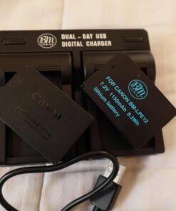 BM Premium 2-Pack of LP-E12 Batteries and USB Dual Battery Charger for Canon EOS-M, EOS M2, EOS M10, EOS M50, EOS M50 Mark II, EOS M100, EOS M200, SX70 HS, Rebel SL1 Digital Cameras 42 61fNoC9YsXL