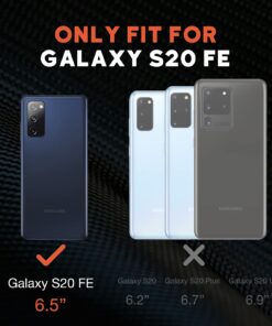 NTG 【𝟮𝟬𝟮𝟮 𝗡𝗲𝘄 Shockproof Designed for Samsung S20 FE 5G Case, Heavy-Duty Tough Rugged Lightweight Slim Protective Case for Samsung Galaxy S20 FE, Black 23 61fPfiRSQnL