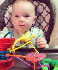 Grapple, Suction Cup Toys Holder for High Chair , Stroller and Teething Toys for Babies 6-12 Months. One of Your Baby Must Haves! Red 39 61fQx43ErAL