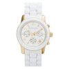 Michael Kors MK5145 Women's Two Tone Stainless Steel Quartz Chronograph White Dial Watch