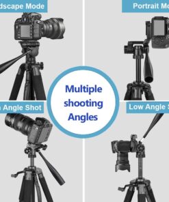 Lightweight 57-inch Camera Tripod for Canon EOS Rebel T3, T3i, T4i, T5, T5i T6i, T6s, T7, T7i, EOS 60D, EOS 70D, EOS 80D, EOS 5D Mark III, EOS 6D, EOS 7D Mark II, EOS-M, EOS-M3, EOS-M50 Cameras 12 61fRKOEpXL