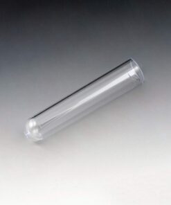Globe Scientific DLS110410 Polystyrene Test Tube, 5mL Capacity, 12mm Diameter, 75mm Height, Bag of 1000