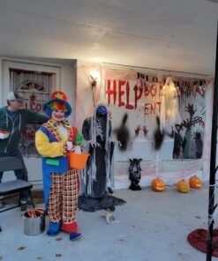 Men's Clown On The Town Costume, Blue/Red, One Size 20 61fUCdHijAL