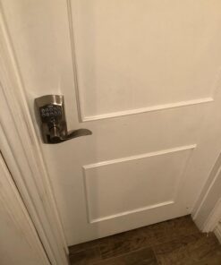 Schlage FE575 CAM 619 ACC Camelot Keypad Lock with Accent Lever, Auto-Lock, Electronic Keyless Entry, Satin Nickel Camelot Trim 19 61fUYvyEsNL