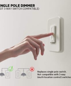WeMo (F7C059) Dimmer Wifi Light Switch, Works with Alexa, the Google Assistant and Apple Homekit 24 61fWTy9L3TL