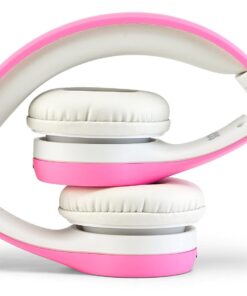 NENOS Children Kids Children's Volume Limited Headphones for Kids Foldable (Pink) Pink 20 61fYqEUySL