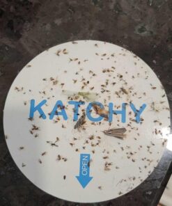 Katchy Indoor Insect Trap - Catcher & Killer for Mosquitos, Gnats, Moths, Fruit Flies - Non-Zapper Traps for Inside Your Home - Catch Insects Indoors with Suction, Bug Light & Sticky Glue (Black) Original Black 41 61fZ5k 7KhL