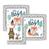 It's a Boy Woodland Baby Shower Paper Dessert Plates and Paper Napkins, 16 Servings, Bundle- 3 Items 14 61fbOvz5CpL