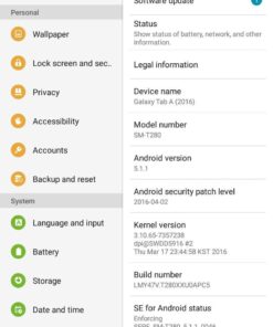 Samsung Galaxy Tab A 7"; 8 GB Wifi Tablet (Black) SM-T280NZKAXAR Black 67 61fcgxwPwL