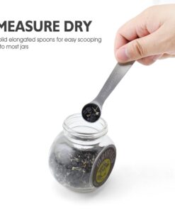 1Easylife 18/8 Stainless Steel Measuring Spoons, Set of 6 for Measuring Dry and Liquid Ingredients 35 61fciSqDL7L