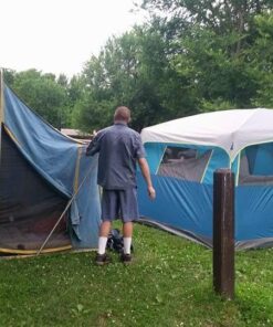 Coleman 8-Person Camping Tent with Built-in Closet | Tenaya Lake Cabin Tent with Fast Pitch Setup 98 61fcsTv0TL