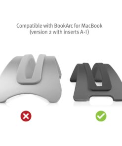 Alternative view of Twelve South BookArc for MacBook Silver Insert C for 12" MacBook (fits Newest Version of BookArc only)