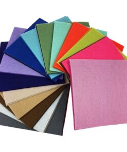 88pcs 4 x 4 inches (10 x 10cm) Assorted Color Mini Felt Fabric Sheets Patchwork Sewing DIY Craft 1mm Thick Felt only 88pcs 14 61fgadRuFBL