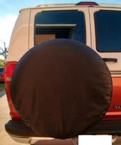 Moonet PVC Leather Spare Tire Wheel Cover for Car Truck SUV Camper Trailer Universal Fit RV JP FJ, R15 Black (for Overall Wheel Diameter 27-29 inch) 15 inch for Tire Diameter 27"-29" 49 61fjLg7CYL