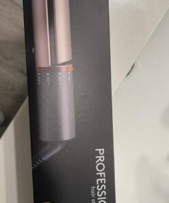 FURIDEN Professional Salon Quality Hair Straightener, Hair Straightener and Curler 2 in 1, Flat Iron Curling Iron in One, Fast Results | Long Lasting Gold 52 61fkmprsEPL