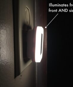 SYCEES Plug-in LED Night Light with Dusk to Dawn Sensor for Hallway, Stairs, Bathroom, Kitchen, Bedroom, Nursery, Kids Room, Warm White, Pack of 6 6-Pack, Warm White 36 61flfBAahsL