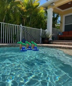 GoFloats Inflatable Pool and Hot Tub Drink Holders (3 Pack) (Choose - Unicorn, Flamingo, Palm Tree and More) 26 61fmCeH0sgL