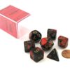 Chessex Manufacturing Polyhedral 7-Die Gemini Dice Set: Black & Red with Gold (d4, d6, d8, d10, d12, d20 & d00) CHX-26433 2 61fmT0ufaIL