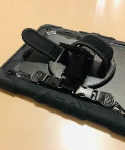 SEYMAC stock iPad 9th/ 8th/ 7th Generation Case 10.2’’, Shockproof with Screen Protector Pencil Holder 360° Rotating Hand Strap &Stand, for 10.2 inch 2021/2020/2019 (Black) Black+Back 50 61fq2jzthEL