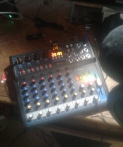 Pyle Professional Audio Mixer Sound Board Console Desk System Interface 8 Channel Digital USB Bluetooth MP3 Computer Input 48V Phantom Power Stereo DJ Studio FX 16Bit DSP Processor PMXU83BT, Black 25 61frBTMFMyL