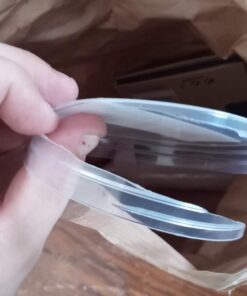 Yalis Push Pins 600 Count, Standard Clear Thumb Tacks Steel Point and Clear Plastic Head 40 61fsEWU 71L