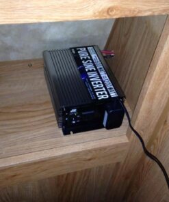 GoWISE Power 600W Pure Sine Wave Inverter 12V DC to 115V AC with 2 AC Outlets + 1 5V USB Port and 2 Clamp Cables (1200W Peak) PS1001 31 61ft4DtyioL