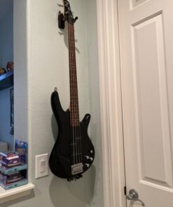 String Swing CC01K-BW Guitar Hanger and Guitar Wall Mount Bracket Holder for Acoustic and Electric Guitars Black Walnut 30 61ftUjAsYSL