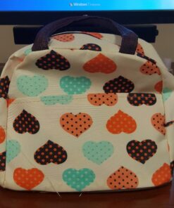 Wowlife Cute Love Heart Lunch Bag Tote Bag Lunch Organizer Lunch Holder Lunch Container Reusable Lunch Bags ¡ Pink 10 61ftx1HGUpL