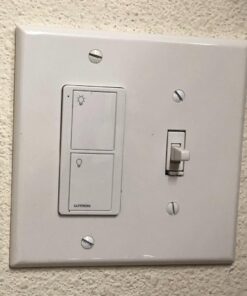 Lutron 2-Button Pico Smart Remote Control for Caseta Smart Switch, PJ2-2B-GWH-L01, White 1 Pack 35 61fuUZbCtTL