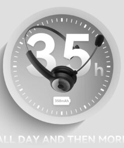 BRAMMAR Wireless Headset for Computer, Bluetooth Headset with Noise Cancelling Microphone for PC, 35H Lightweight USB Headset with Mute Button, Suitable for Remote Working/Call Center/Online Class 31 61fvmfPRhGL