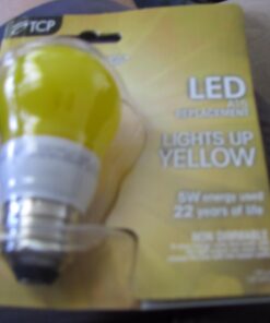 TCP 5W Equivalent LED Yellow Bug Light Bulbs, Non-Dimmable 1 Count (Pack of 1) 23 61g2jacoQkL