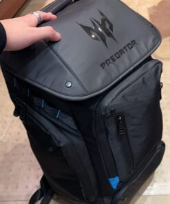 Acer Predator Utility Gaming Backpack, Water Resistant and Tear Proof Travel Backpack Fits and Protects Up to 17.3" Predator Gaming Laptop, Black with Teal Accents 17" Utility Backpack 29 61g4j90oT0L