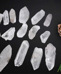 JIC Gem 2 lbs Natural Clear Quartz Crystal Point 2inch Big Size About 20pcs up for Healing and Gift Use 2 Pound (Pack of 1) 36 61gAlmUqnxL