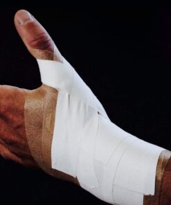 White Athletic Tape Bulk - 8 Rolls 1.5" x 15yd Pro Grade Strength Sports Tape, Best Tape for Athlete and Medical Trainers, Used by NCAA, NFL, NHL. for Boxing, Climbing, Gymnastics, Football, Baseball 12 61gDTFL6aaL