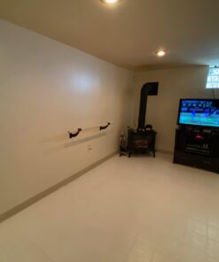 VITA Barre Wall-Mounted Single Ballet Barre, Classic WB15, Wood | Fixed Height, Made in USA, Home, Studio or Gym Exercise Equipment for Kids & Adults | Dance, Fitness, Pilates Black 4 Ft 22 61gEJ2beFPL