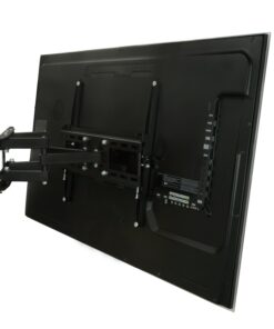 Mount-It! Articulating TV Wall Mount Corner Bracket, VESA 400 x 400 Compatible, Stable Dual Arm Full Motion, Swivel, Tilt Fits 32, 37, 40, 42, 47, 50 Inch TVs, 115 Lbs Capacity with HDMI Cable Black 35 61gGGcCHZwL