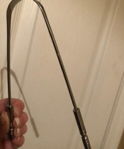 HealthAndYoga(TM) SteloSwipe Tongue Cleaner Scraper - Hygienic Seal-Pack - Surgical Grade Stainless Steel, Non-Synthetic Grip - Sterilizable Metal Tongue Scraper for Adults (1 Pack with Storage Bag) Surgical Steel - 1 Pack 48 61gHIeL1wLL