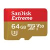 SanDisk Extreme 64GB microSDXC UHS-I Card with Adapter - SDSQXVF-064G-GN6MA