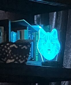 Tiscen 3D Illusion Night Light, LED Table Desk Lamps, Dinosaur Horse Wolf Nightlights,Plastic, 7 Colors USB Charge Lighting Home Decoration for Kids Bedroom 20 61gIovYXt6L