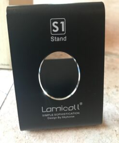 Lamicall Cell Phone Stand, Phone Dock: Cradle, Holder, Stand for Office Desk - Black 41 61gIp31tGDL