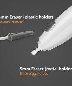 AFMAT Electric Eraser for Artists, 140 Eraser Refills, Rechargeable Electric Eraser for Drawing, Artist Eraser Rechargeable for Drafting, Painting, Sketching, Architectural Plans, Detailer Tool-White White 1 Count (Pack of 1) 31 61gKFUl1tL