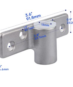 2 Pack AISI 316 Stainless Steel Oarlock Socket Side Mount Rowlock Socket for 1/2" Shank 8 61gM3az8voS